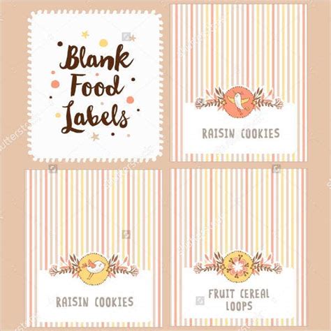 You can also use these adhesive labels to decorate your bottled gifts or make your homemade goodies more visually appealing for your customers in the philippines. 12+ Blank Food Label Template - Free Printable PSD, Word ...