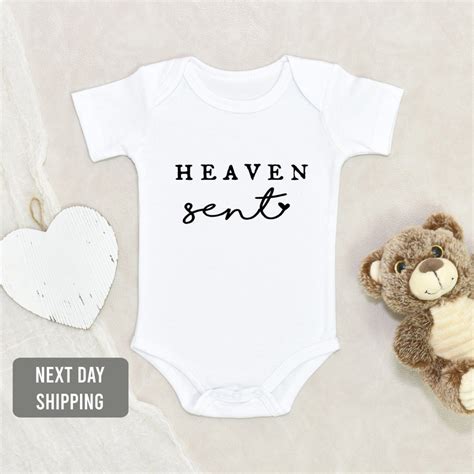 Heaven Sent Baby Onesie Gender Neutral Baby T Pregnancy Etsy