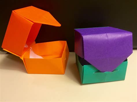 Origami Hinged Box With Lid Fun And Easy For Kids