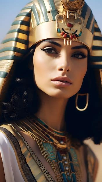 premium ai image cleopatra beautiful egyptian woman princess ancient pharaoh style