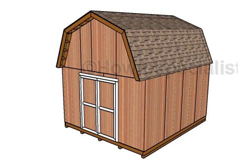 14x16 Barn Shed Roof Plans Howtospecialist How To Build Step By