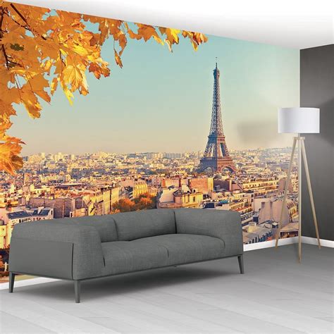 1wall Eiffel Tower Cityscape Mural Wallpaper 366cm X 232cm