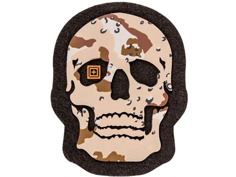 511 Tactical Painted Skull Pvc Morale Patch Hero Outdoors