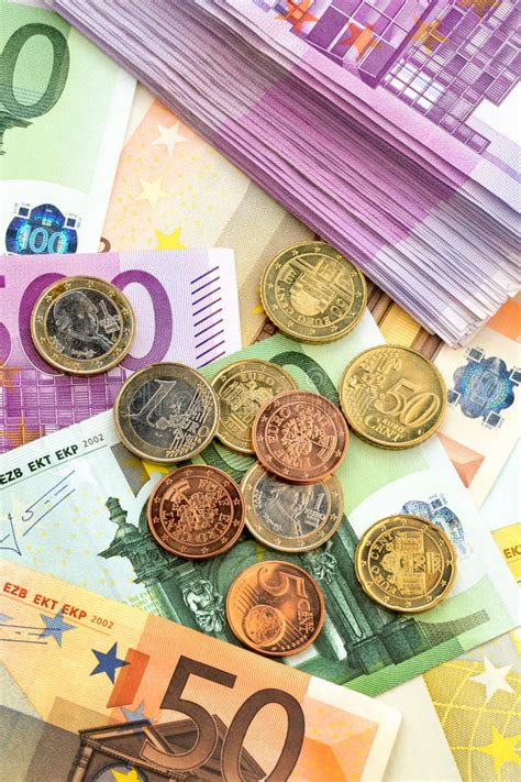Many Different Euro Bills Stock Image Image Of Credit 35522997