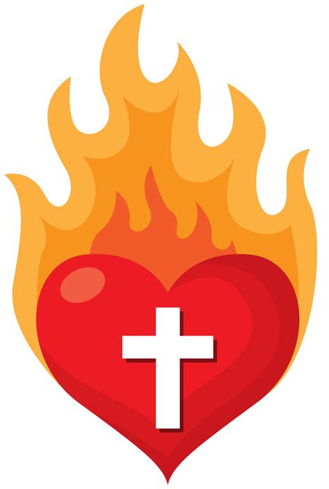 Fuego Sagrado Del Corazón 1187670 Png