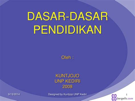 PPT - DASAR-DASAR PENDIDIKAN PowerPoint Presentation, free download ...