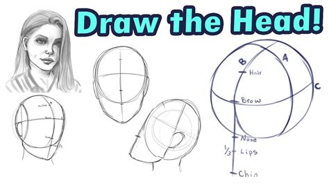 How To Draw A Head From Any Angle Loomis Method Tutorial For Female