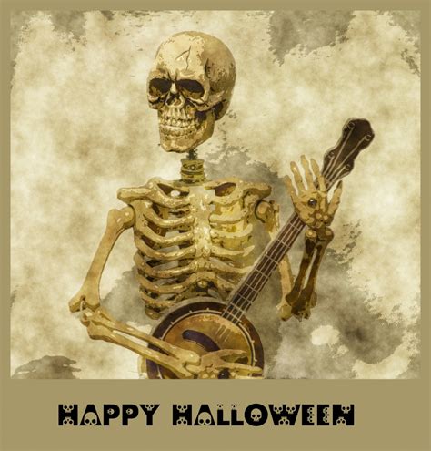 Halloween Skeleton Greeting Free Stock Photo Public Domain Pictures