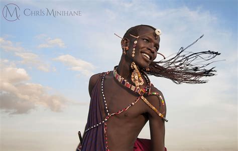 a maasai warrior swings his braids maasai style warrior