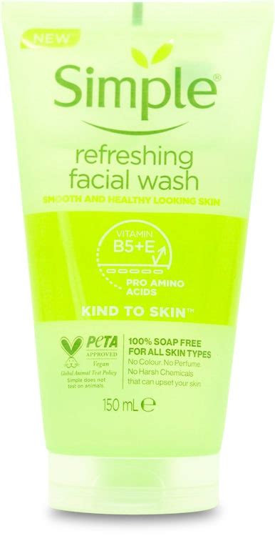 Simple Kind To Skin Refreshing Facial Gel Wash 150ml Medino