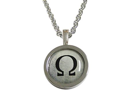 Maybe you would like to learn more about one of these? Bordered Mathematical Greek Omega Symbol Pendant Necklace ...