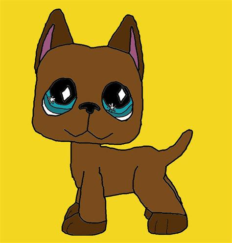 Littlest Pet Shop 636 Great Dane Drawing By Rainbowkitttylover29 On