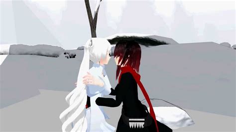 Ruby X Weiss Confession Kiss Mmd Rwby Youtube