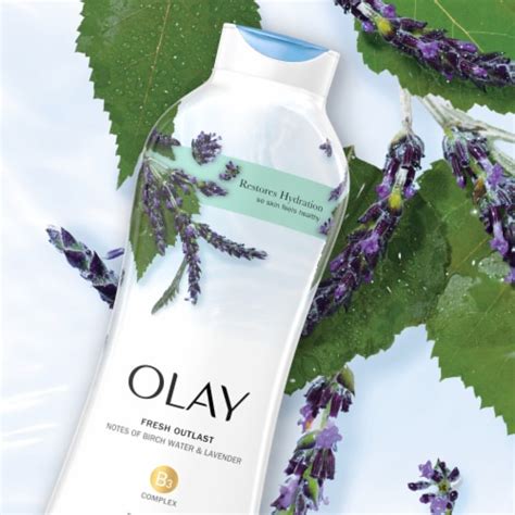 Olay Fresh Outlast Notes Of Birch Water And Lavender Body Wash 22 Fl Oz