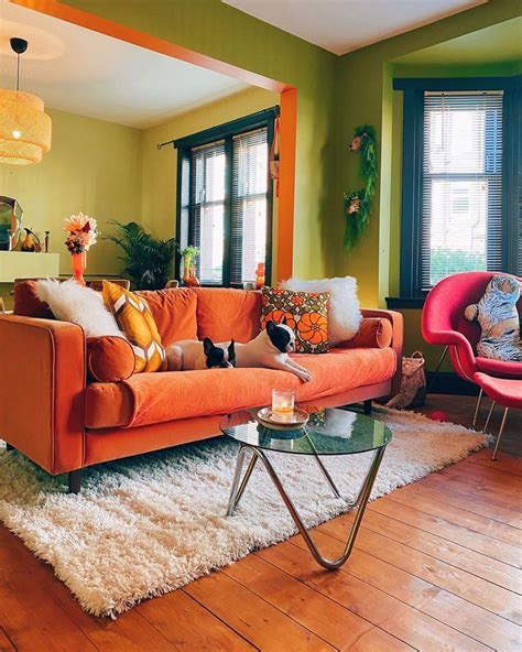 Beautiful Orange Decorations For Living Room Ideas To Brighten Up Your Space