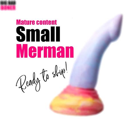 Merman Small Firm Fantasy Dildo Mature Male Fantasy Sex Toy Etsy