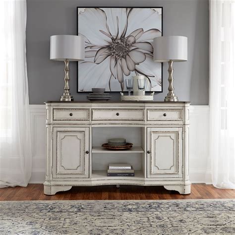 Magnolia Manor Server In Antique White Finish By Liberty Furniture
