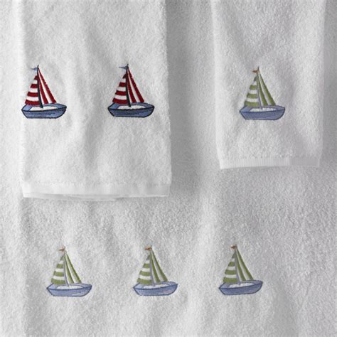 Sailboat Towels Tl Bath Tl At Home By Shari Kline