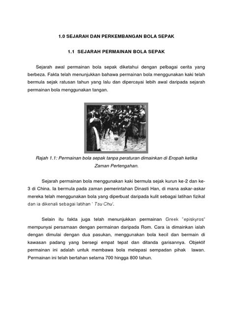 Persatuan bola jaring malaysia ditubuhkanpada tahun 1978. Sejarah Dan Perkembangan Bola Sepak