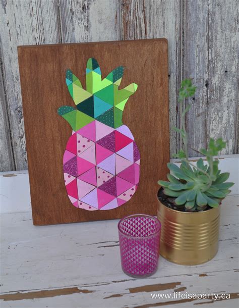 Geometric Pineapple Art Life Is A Party