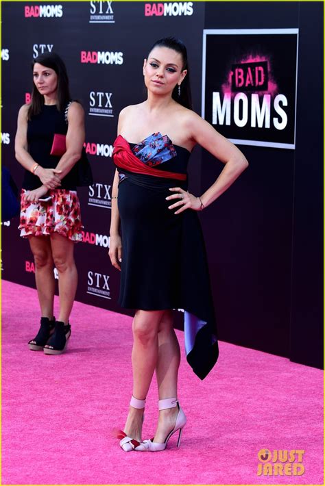 Pregnant Mila Kunis Kristen Bell More Step Out For Bad Moms