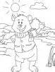 Down-hearted Bear coloring pages | Download Free Down-hearted Bear