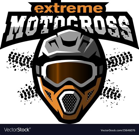 Extreme Motocross Logo Royalty Free Vector Image