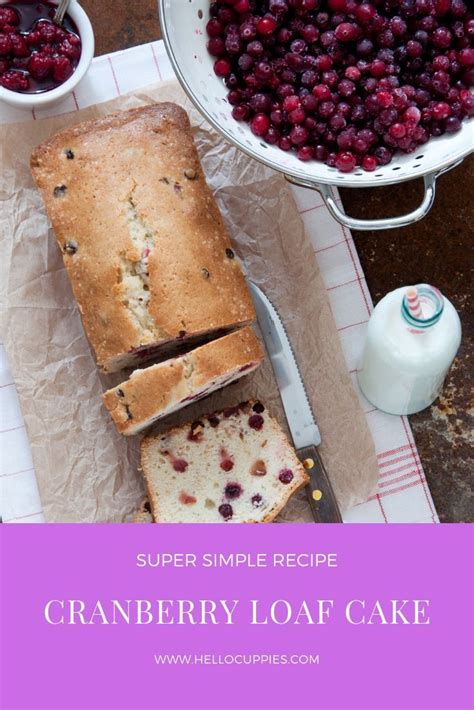 It's simply delicious, full of vanilla flavor. Christmas Cranberry Loaf Cake Recipe (With images) | Loaf ...