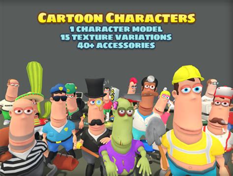 Cartoon Characters 3d Characters Unity Asset Store