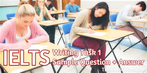 Ielts Writing Task 1 Sample Question And Answer From The Ielts Coach