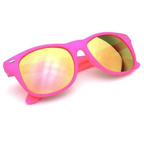 Wayfarer Sunglasses Neon Pink Wayfarer Sunglasses Eyewear Womens