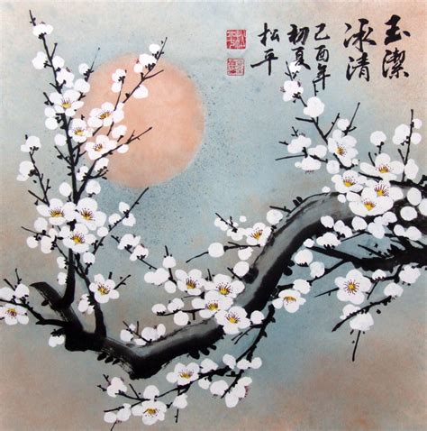 Chinese Plum Blossom Painting 2545030 62cm X 62cm24〃 X 24〃