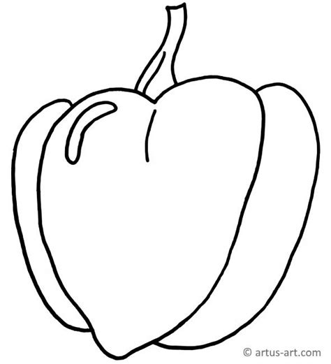 Fold one half of middle point down to the bottom edge. Pepper Coloring Page » Printable Coloring Page » Artus Art