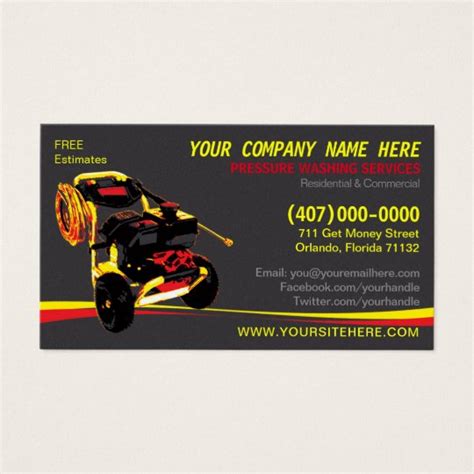 Check spelling or type a new query. Pressure Washing & Cleaning Business Card Template | Zazzle.com