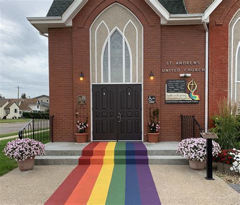 The lgbt as moral panic. Lacombe church paints rainbow to show its welcoming of ...