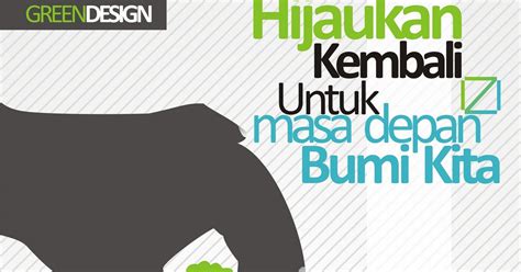 15 Contoh Gambar Desain Poster Lingkungan Go Green Alul Stemaku