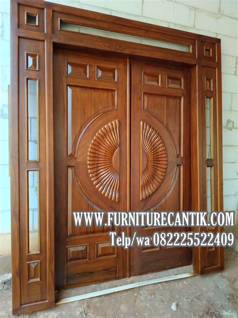 Pintu Utama Rumah Mewah Klasik Doff Toko Furniture Cantik Jepara