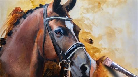 How To Paint A Portrait Of A Horse Valegro Oil Painting Demo Youtube
