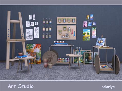 Art Studio Set Includes 19 Objects Has 3 Color Variations Items In