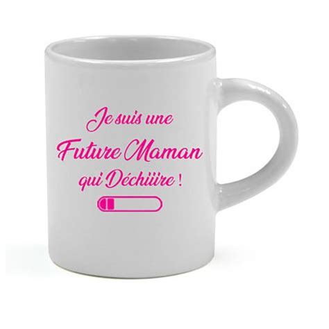 Mini Tasse Expresso Je Suis Une Future Maman Qui D Chiiire Cadeau