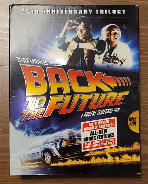 Back To The Future 25th Anniversary Trilogy 7 Disc 3 Movie Dvd Set