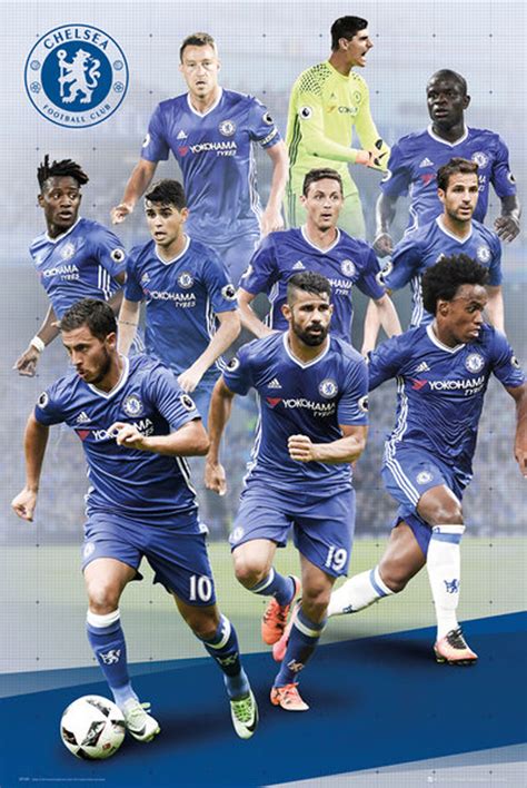 Welcome to the official youtube channel of chelsea football club. Chelsea FC - Players 16/17 - Poster - 61x91,5