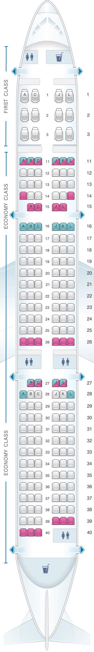 Seat Map Air China Airbus A321 200 Config 1 Seatmaestro