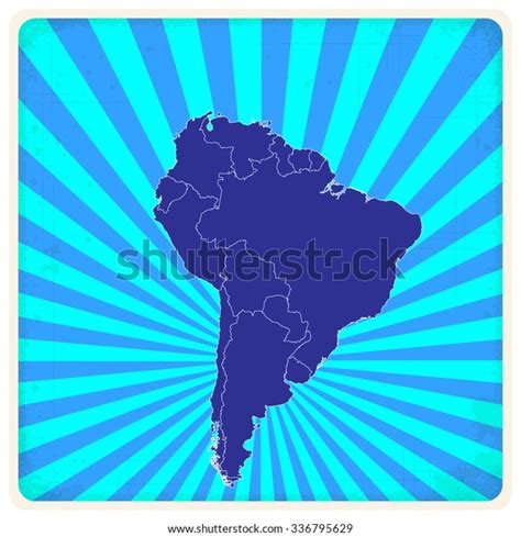 South American Map Vector Illustration Vector De Stock Libre De