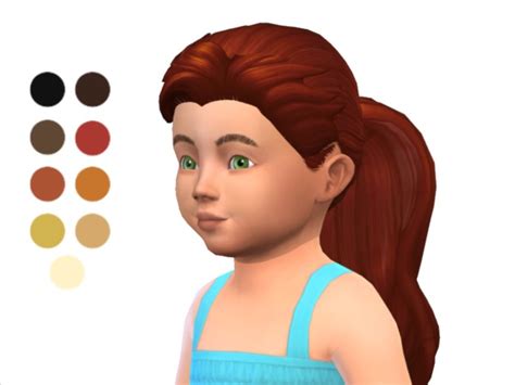 The Sims Resource Toddler Pony Tail