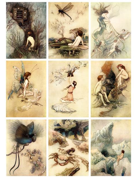 Free french printable labels + project! Jodie Lee Designs: Free Printable! Antique Fairy Cards.