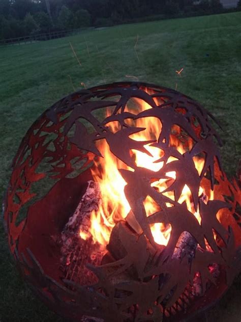 Fire Sphere 900mm Sculptural Fire Pit Swallow Etsy In 2021 Fire