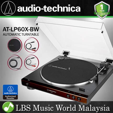 Audio Technica At Lp60x Bw Fully Automatic Usb Belt Drive Stereo