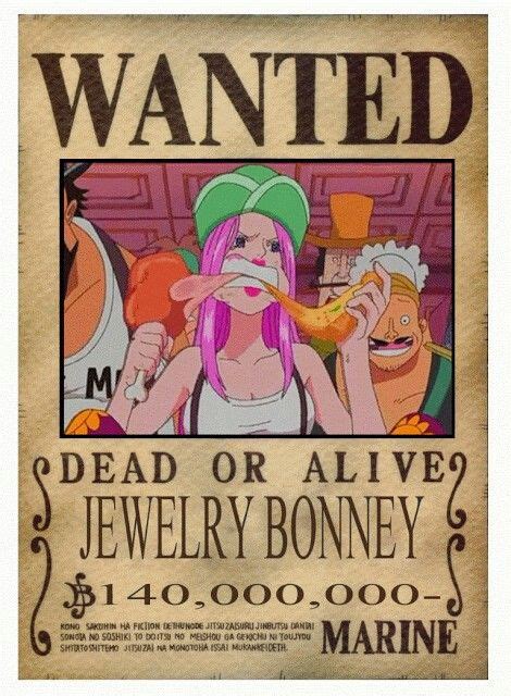 Jewelry Bonney One Piece Bounties One Piece Crew One Piece Comic