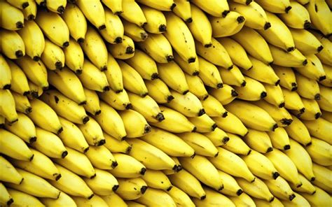 Download Wallpapers Bananas Fresh Fruits Ripe Bananas Bunch Of